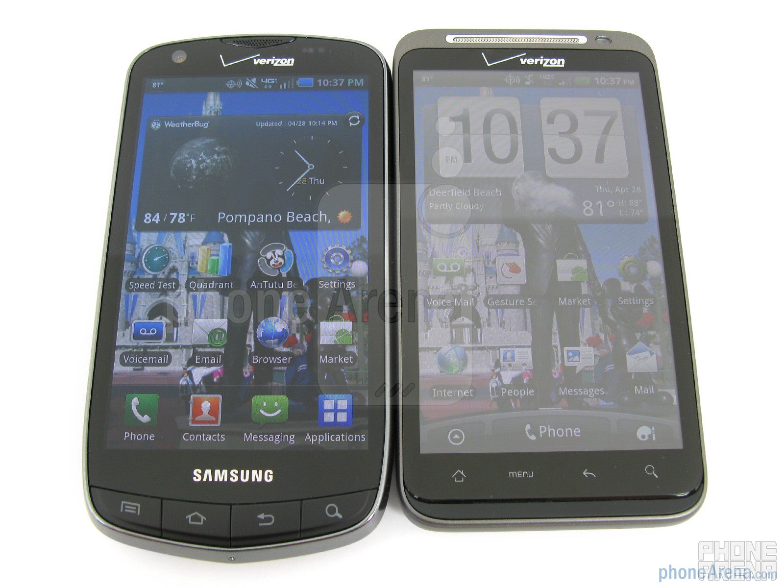 Samsung Droid Charge vs HTC ThunderBolt