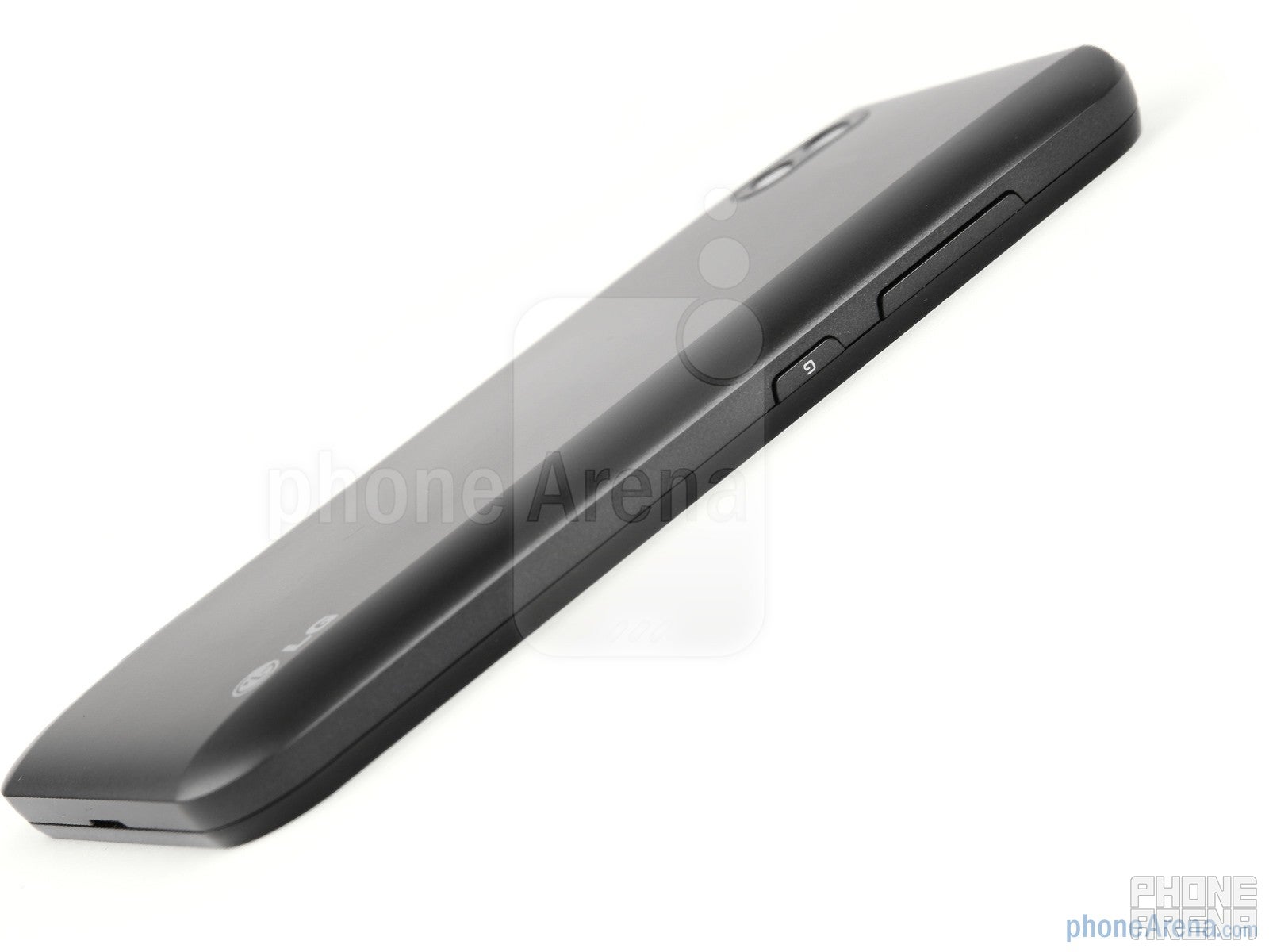 The G button is on the left side - LG Optimus Black Review