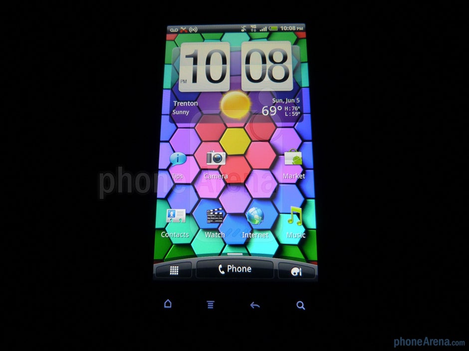 The display on the HTC Sensation 4G is a qHD Super LCD with a Gorilla Glass fascia - HTC Sensation 4G Review