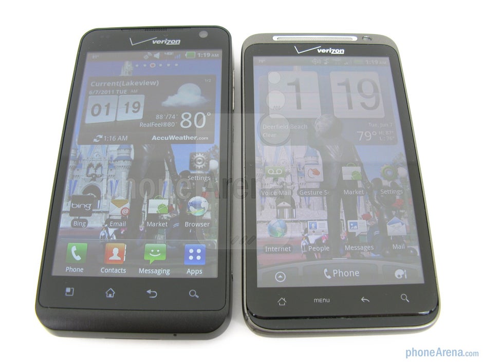 Both phones feature a 4.3&rdquo; WVGA resolution TFT display - LG Revolution vs HTC ThunderBolt