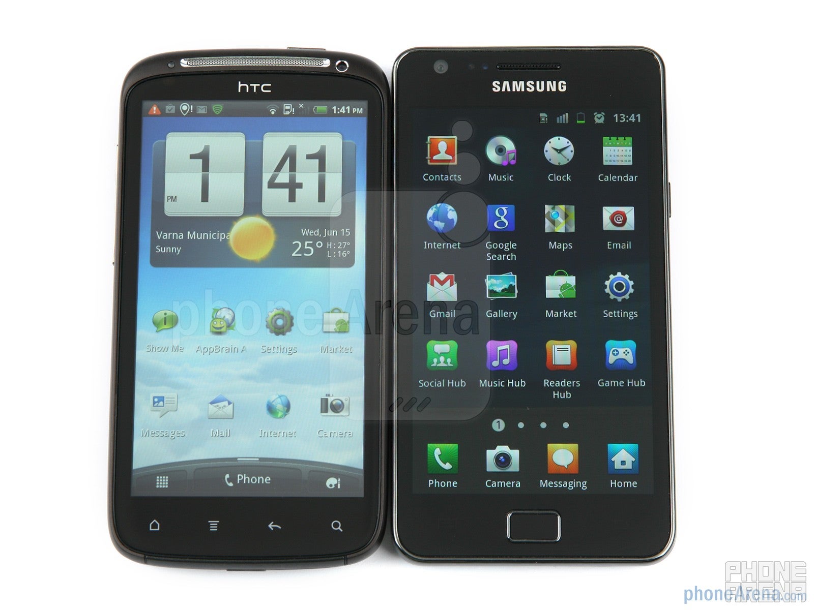HTC Sensation vs Samsung Galaxy S II