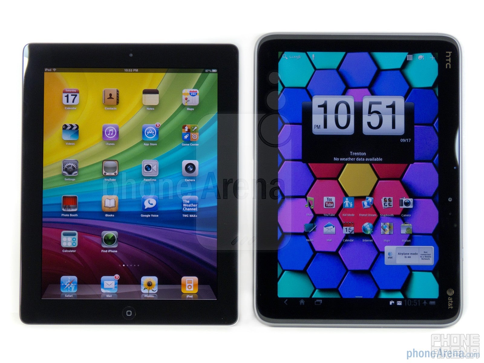 HTC Jetstream vs Apple iPad 2