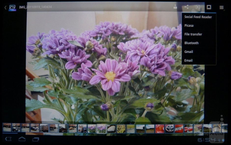 The picture and video galleries - Sony Tablet S Review