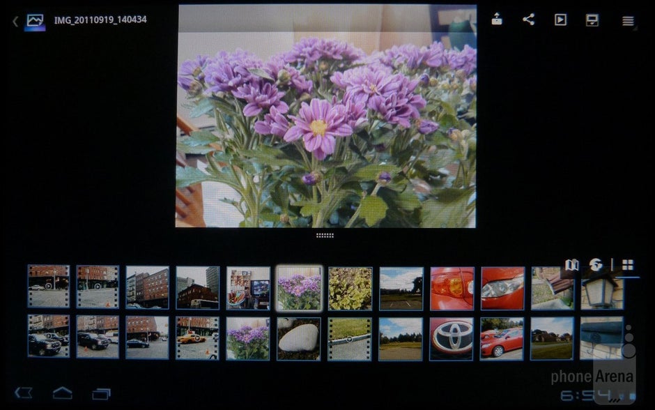 The picture and video galleries - Sony Tablet S Review